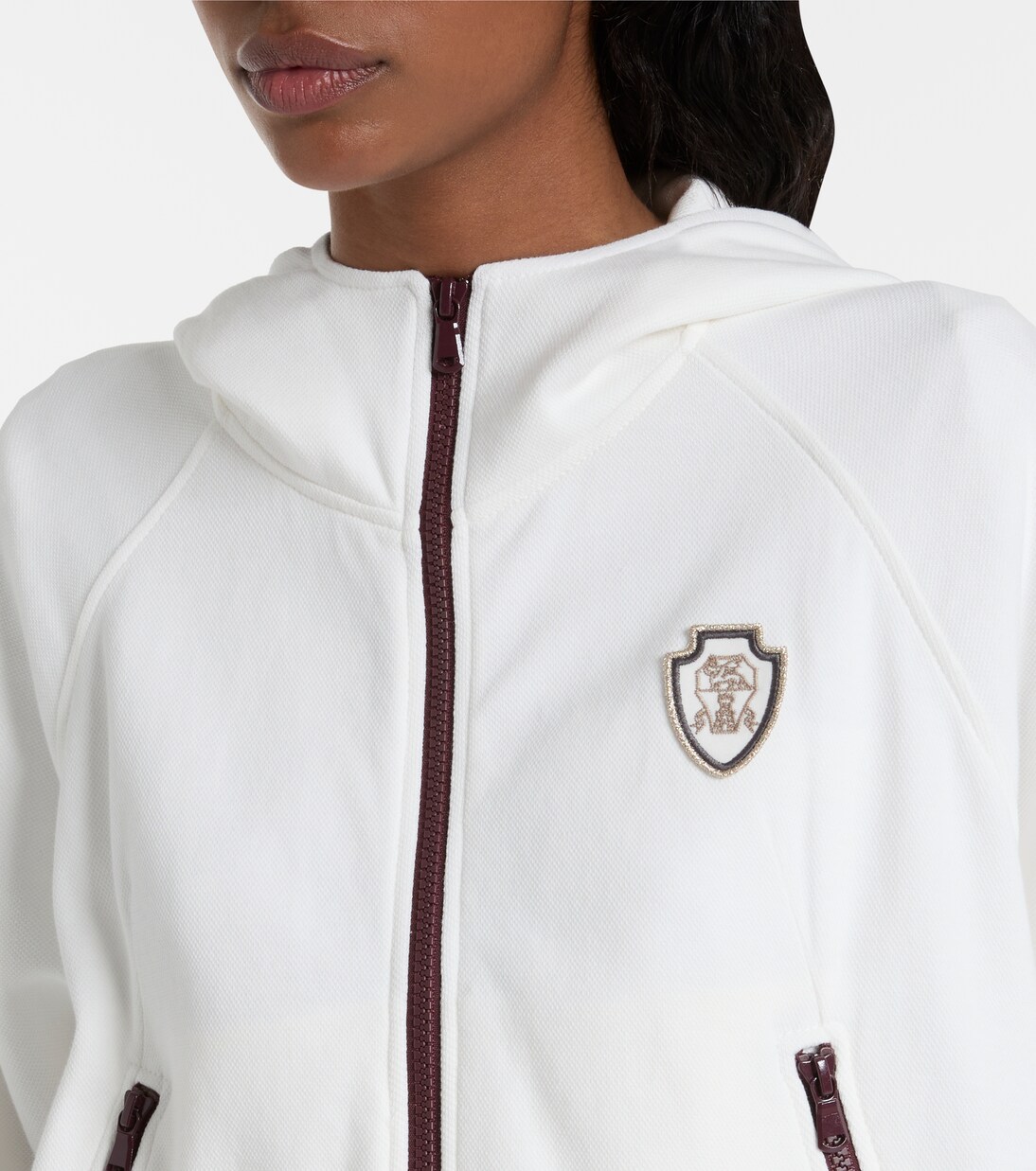 Sudadera de piqué en mezcla de algodón | Brunello Cucinelli