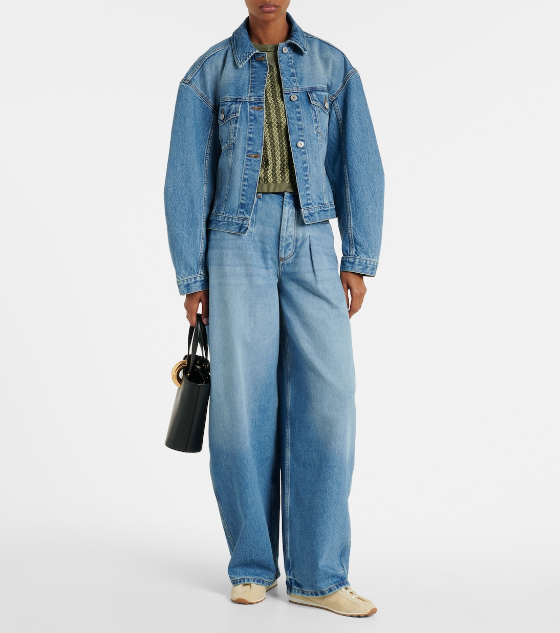 Tennis croc-effect suede sneakers | Jacquemus