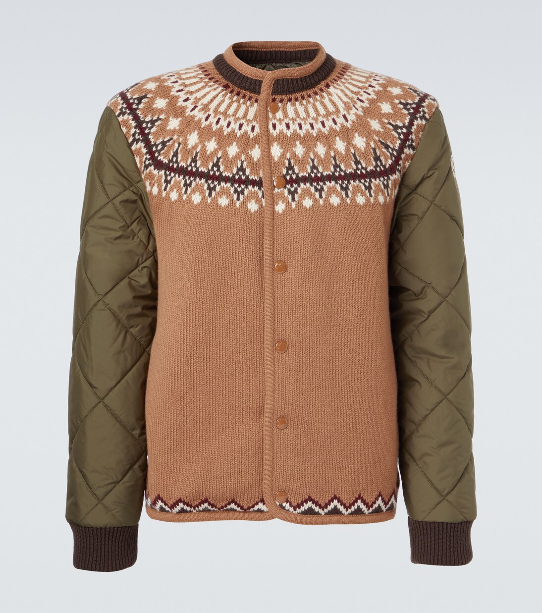 Wool-blend jacquard cardigan | Moncler