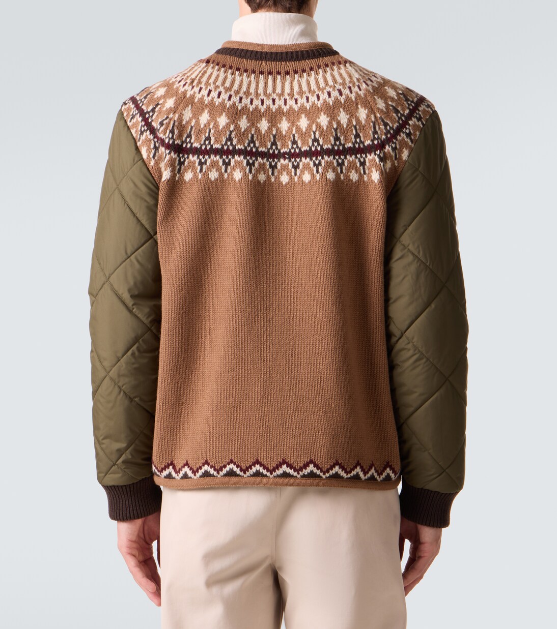 Wool-blend jacquard cardigan | Moncler