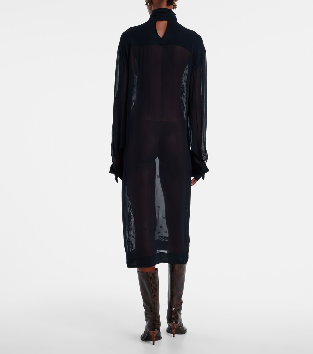 Robe midi à ornements | Dries Van Noten