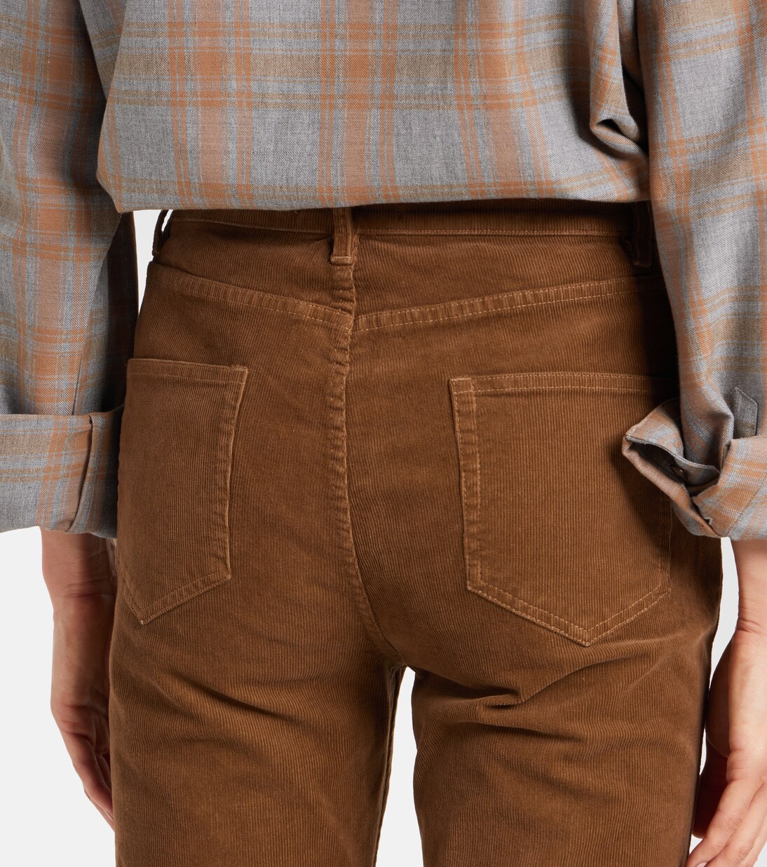 Joan high-rise cotton-blend corduroy flared pants | Nili Lotan