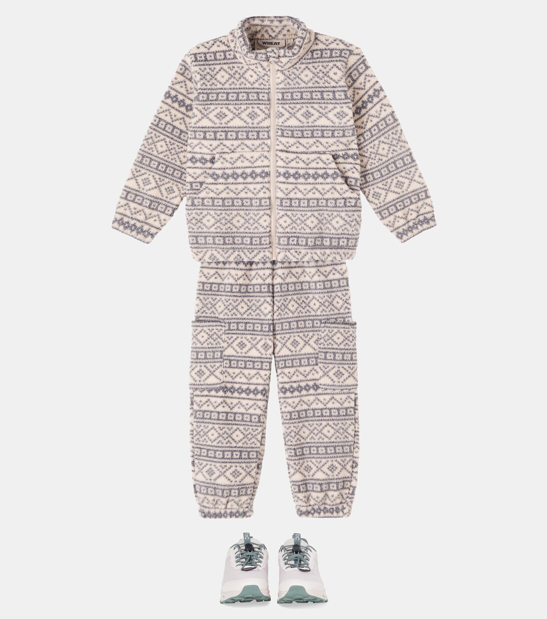 Chaqueta Helge de forro polar en jacquard | Wheat