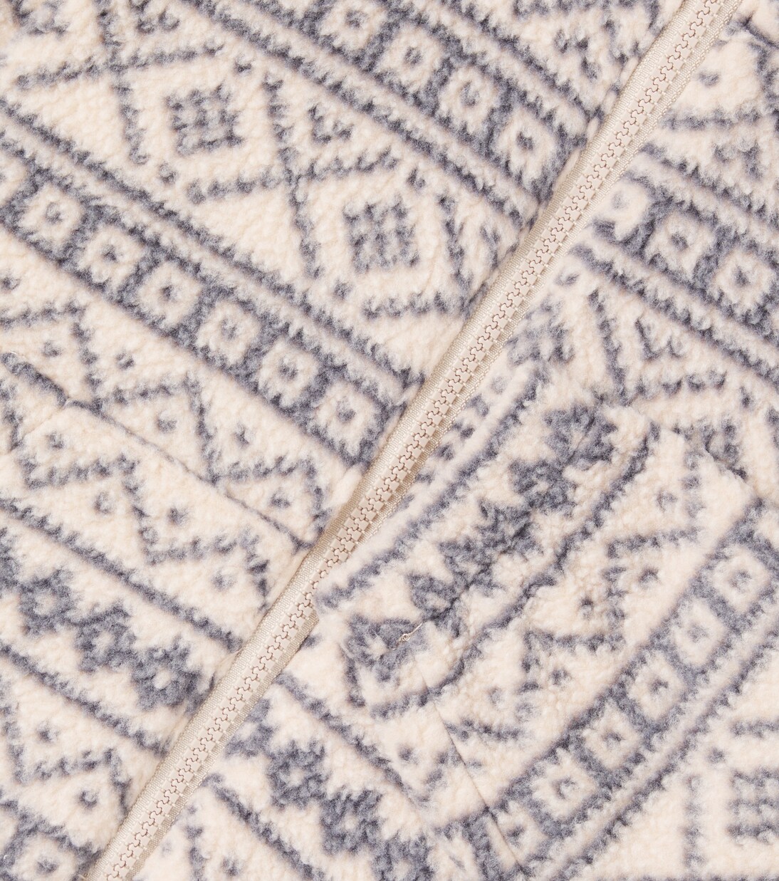 Chaqueta Helge de forro polar en jacquard | Wheat