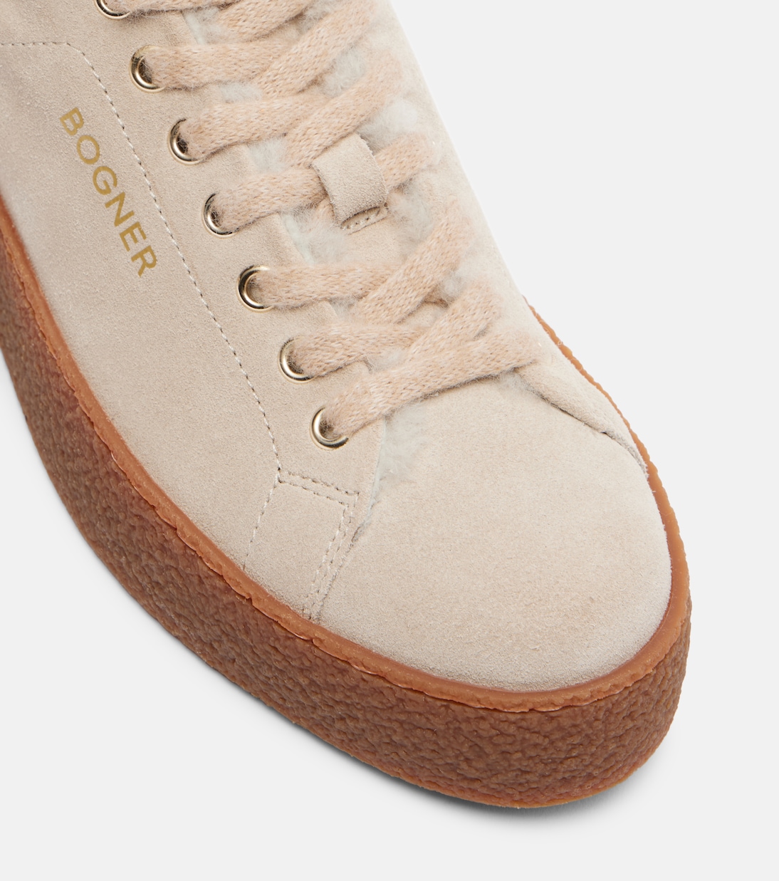 Sneakers Lucerne in suede con shearling | Bogner