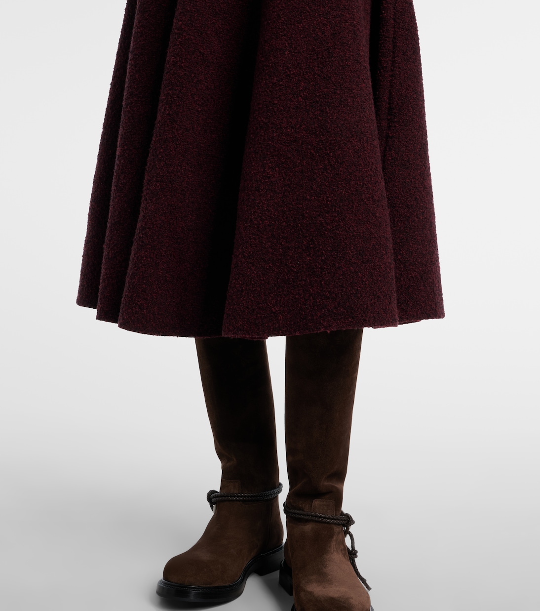 Knot knitted midi skirt | Bottega Veneta