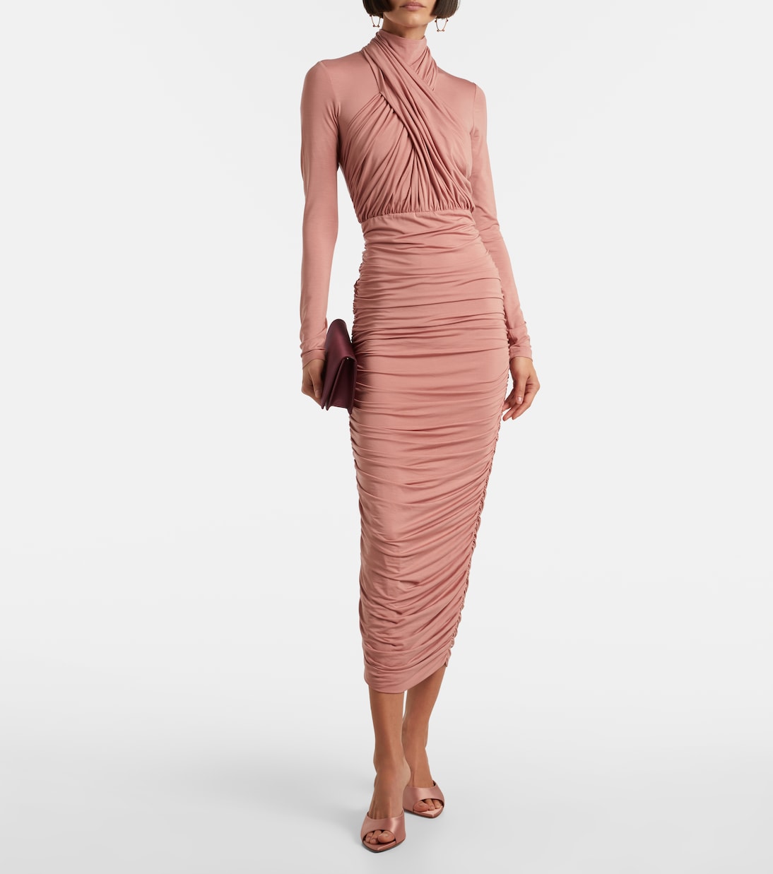 Mules Miss Z 80 en crêpe de satin | Christian Louboutin