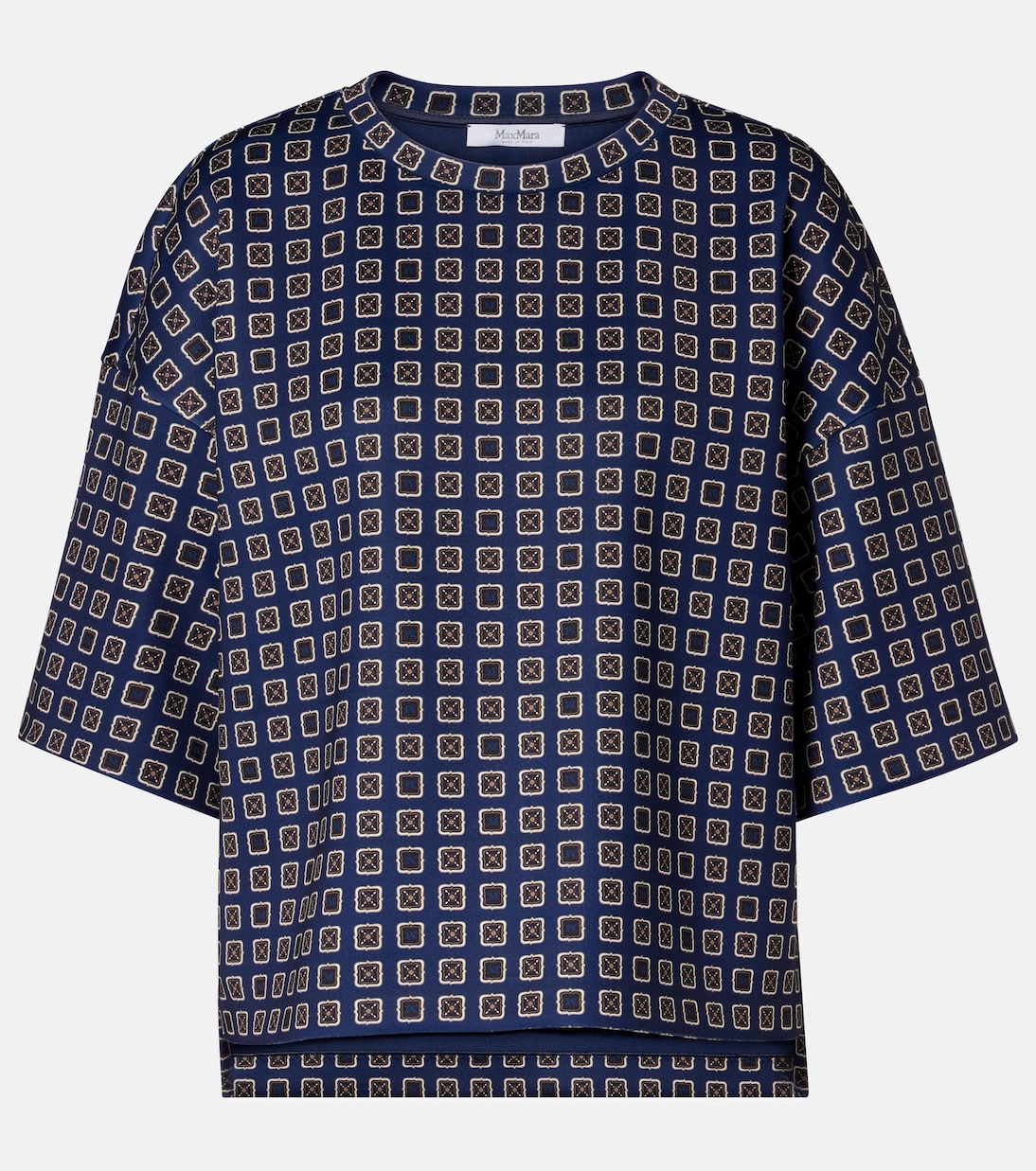Notizia printed jersey top | Max Mara
