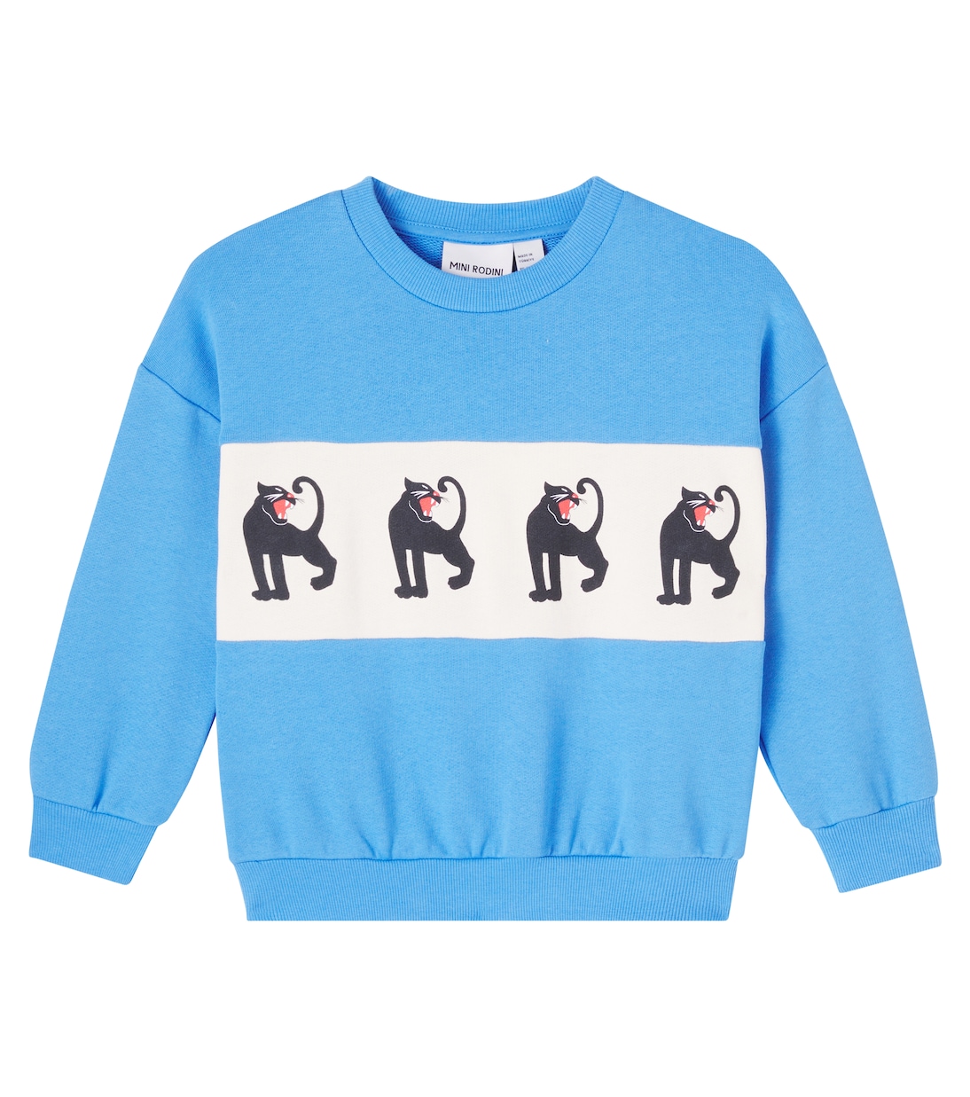 Printed cotton jersey sweatshirt | Mini Rodini