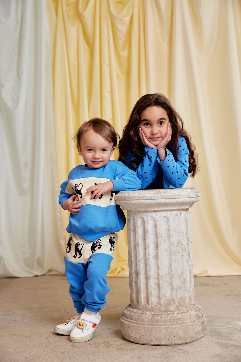 Printed cotton jersey sweatshirt | Mini Rodini