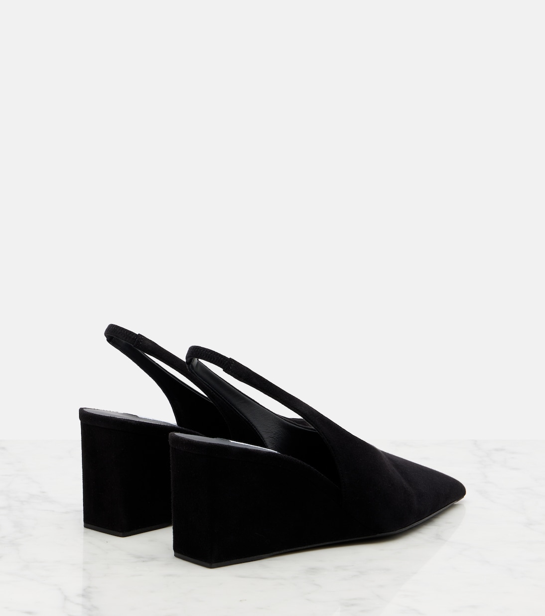 Wedges Cube 75 aus Veloursleder | Alaïa