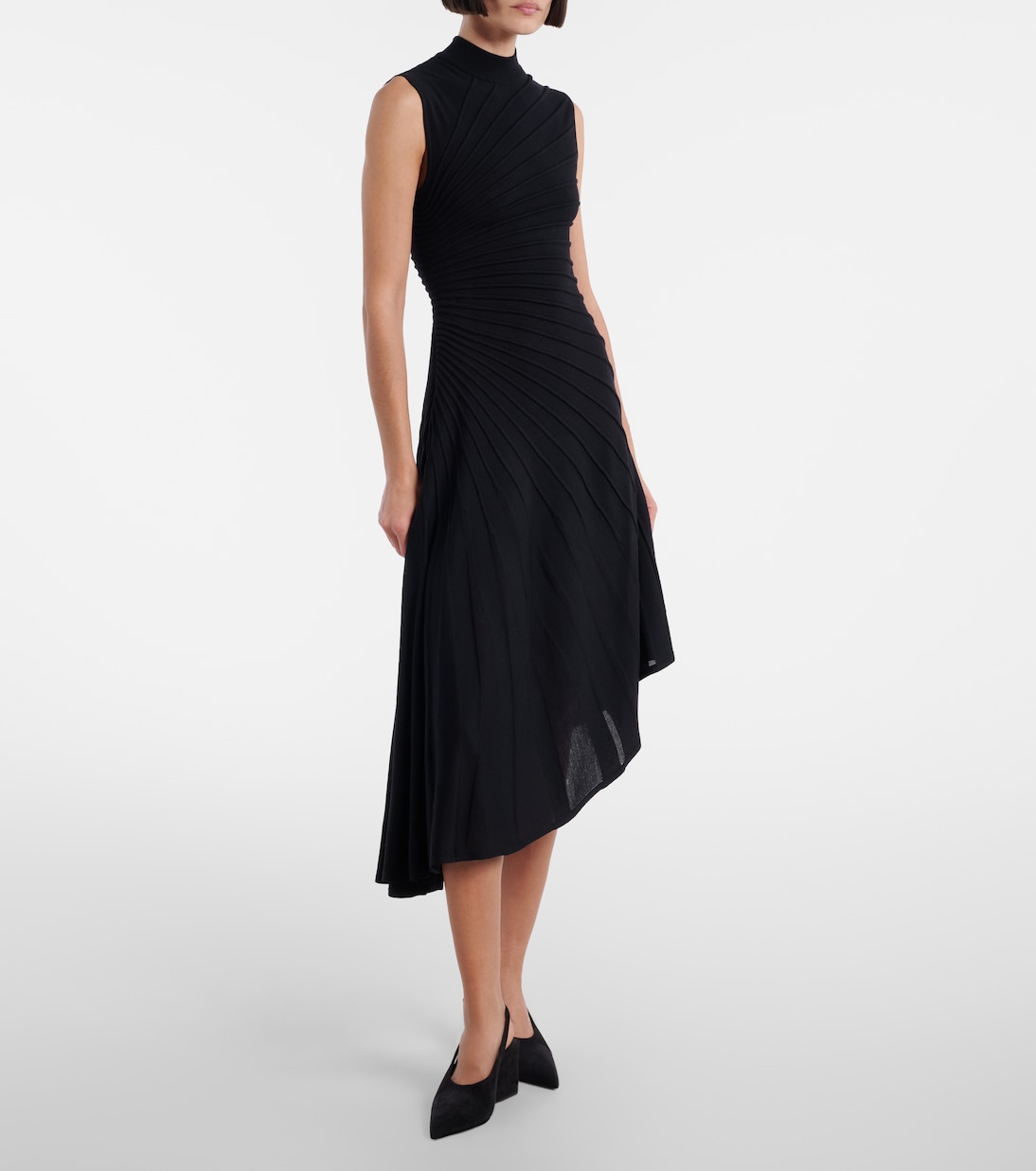 Wedges Cube 75 aus Veloursleder | Alaïa