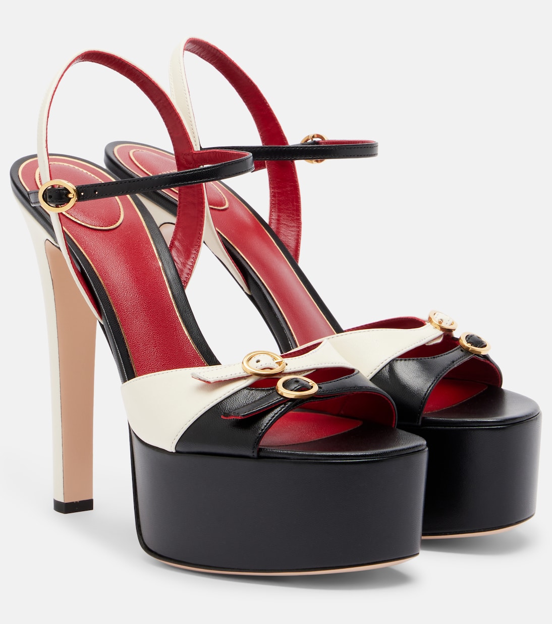 Crasher leather platform sandals | Valentino Garavani