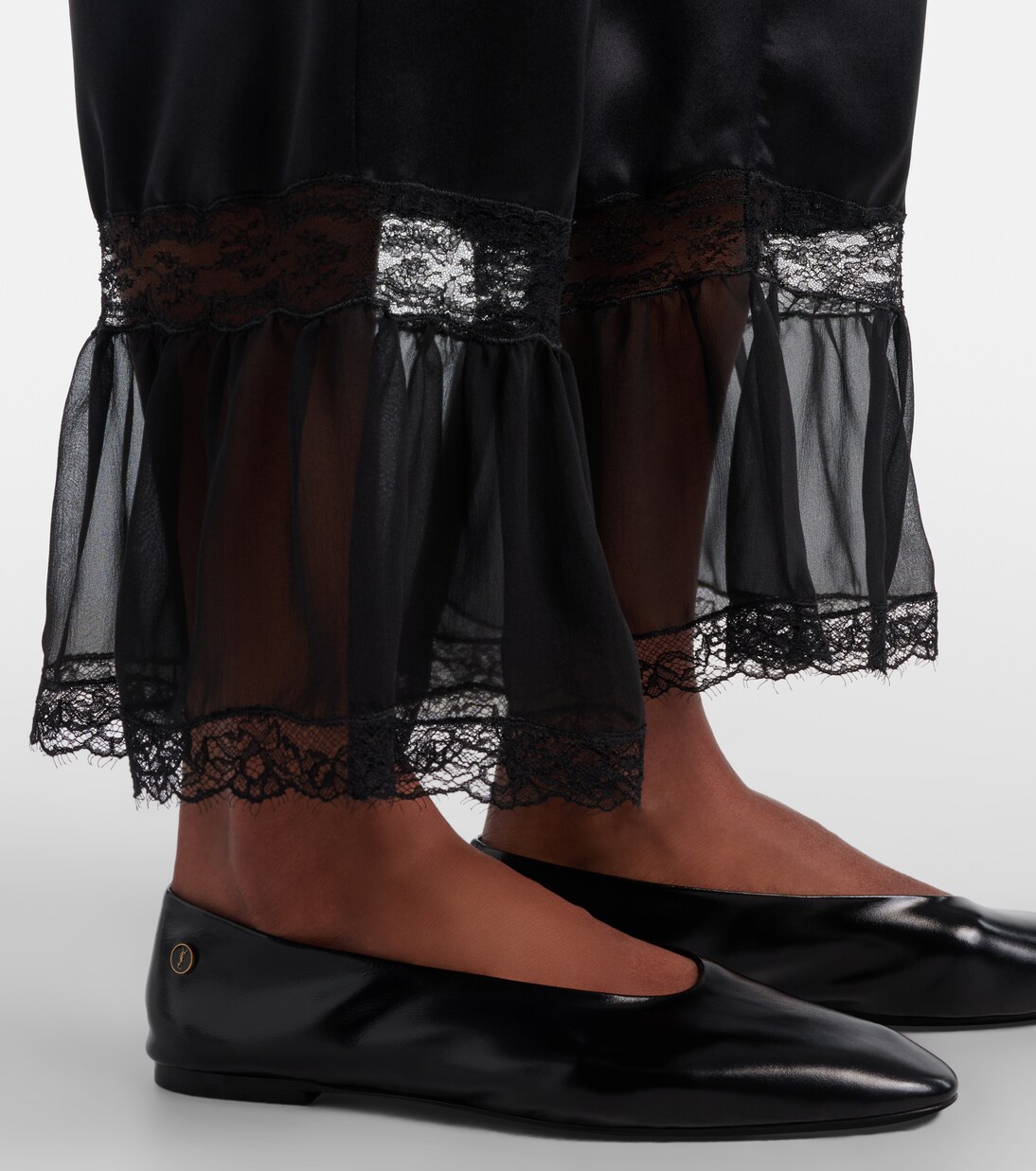 Ballerinas Sao aus Leder | Saint Laurent