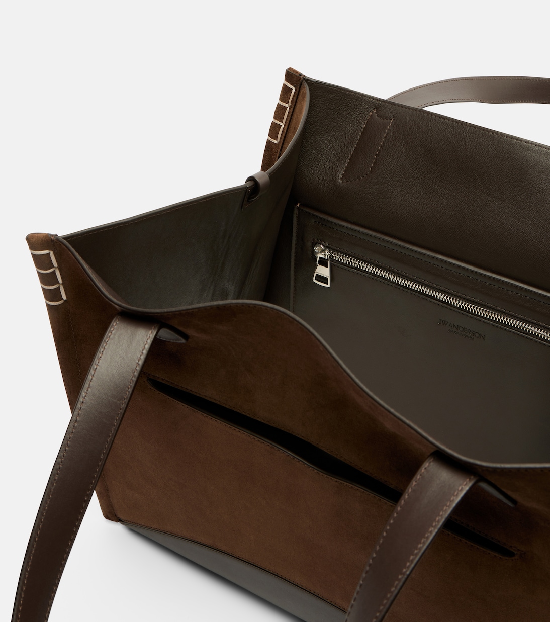 Loafer Cabas Large suede tote bag | JW Anderson