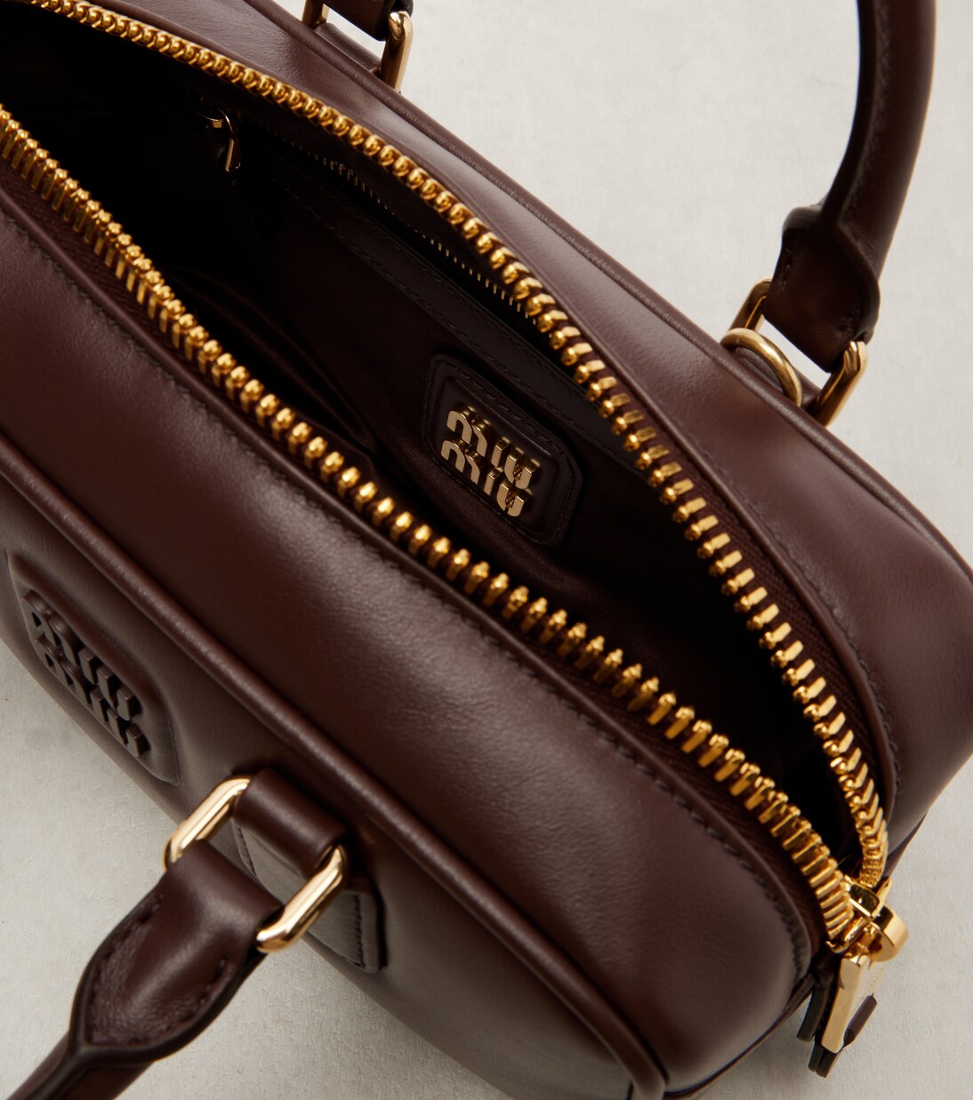 Arcadie leather tote bag | Miu Miu