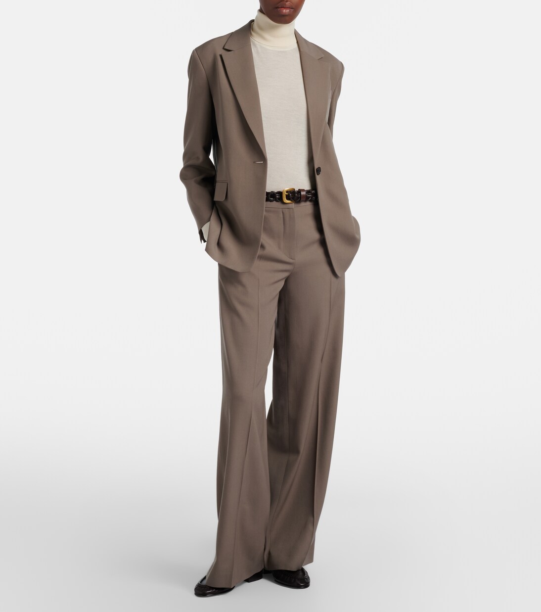 Dender wool wide-leg pants | The Row