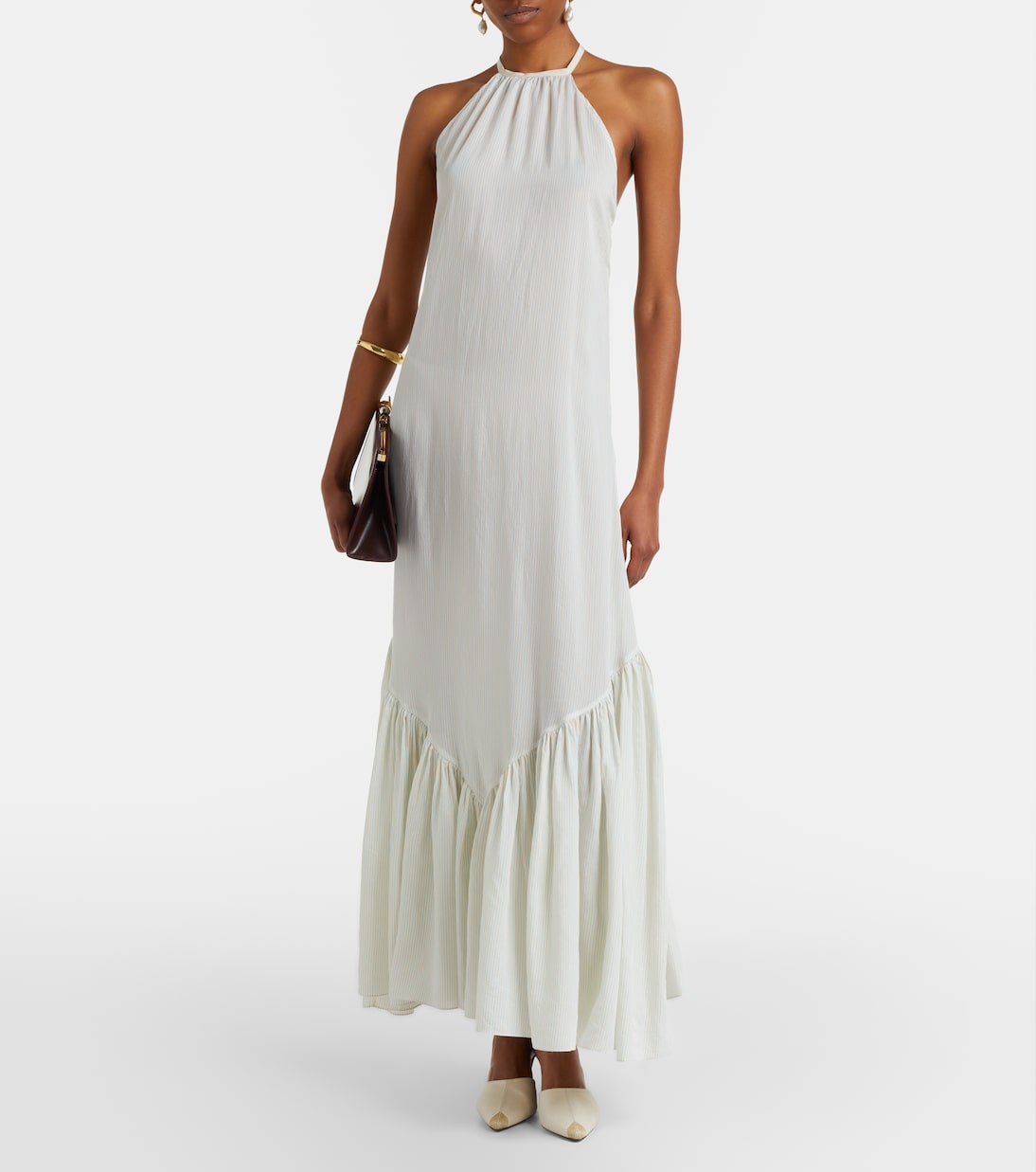 Vestido largo a rayas | Patou