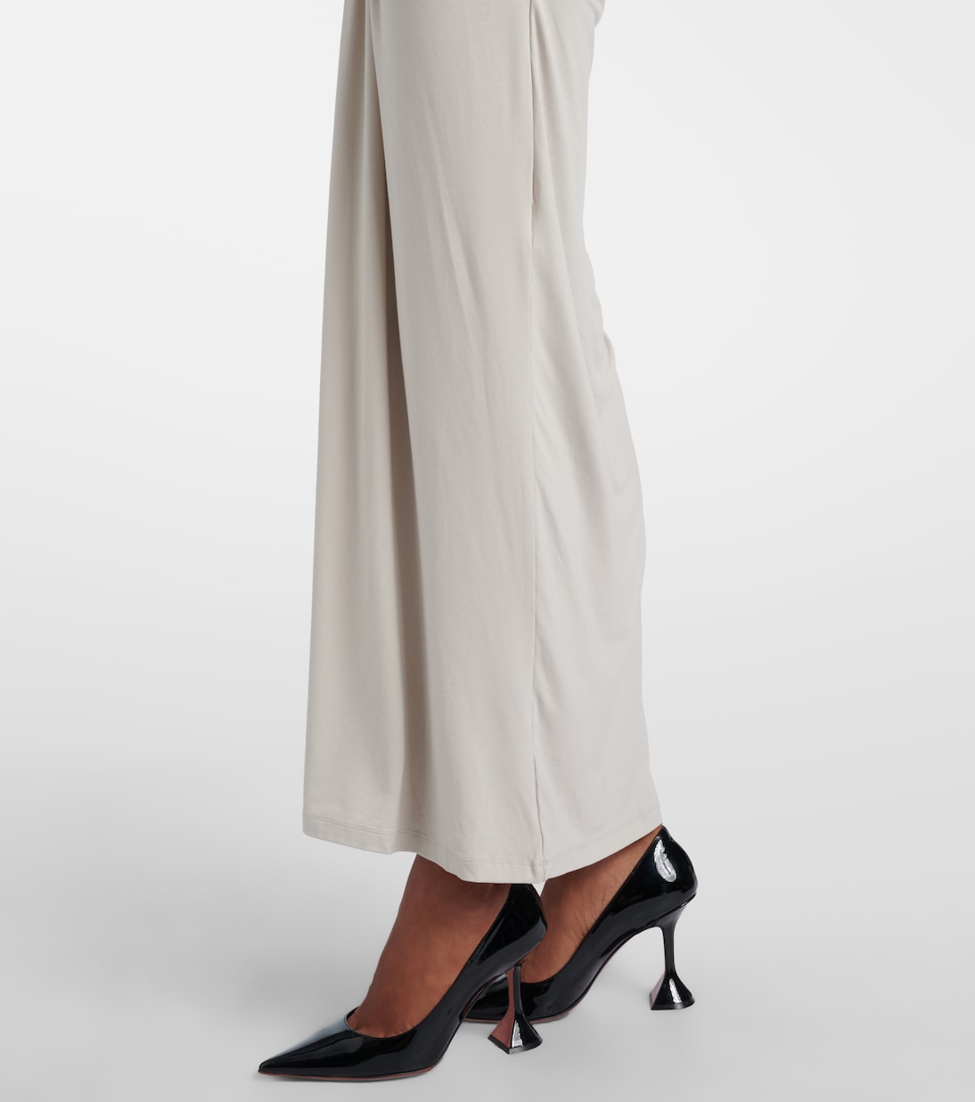 Draped gathered maxi dress | Entire Studios