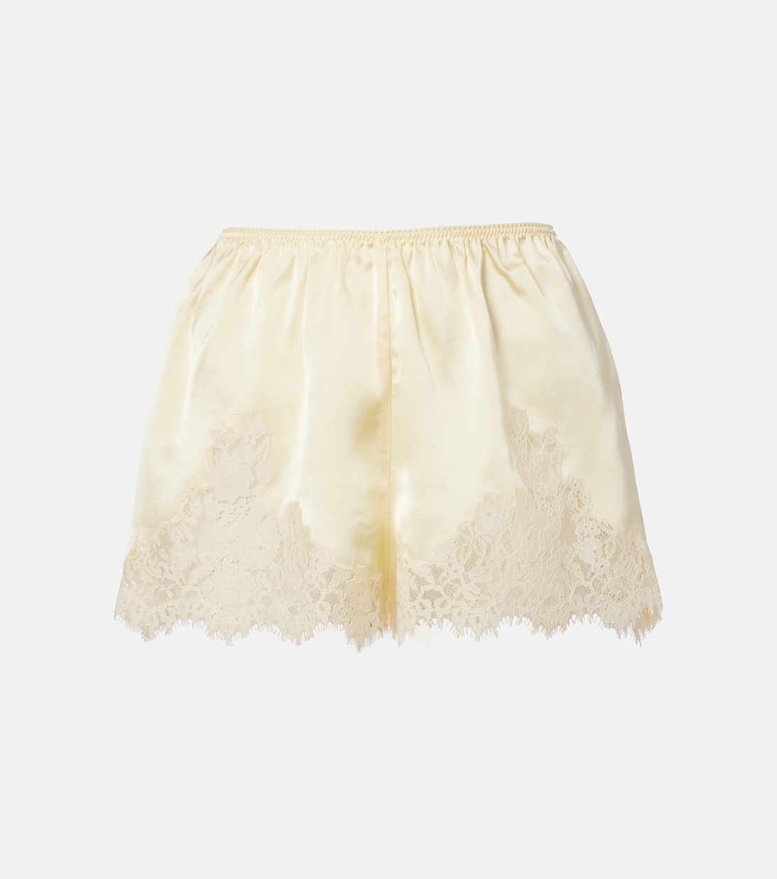 Iona 레이스 트리밍 실크 쇼츠 | Dôen