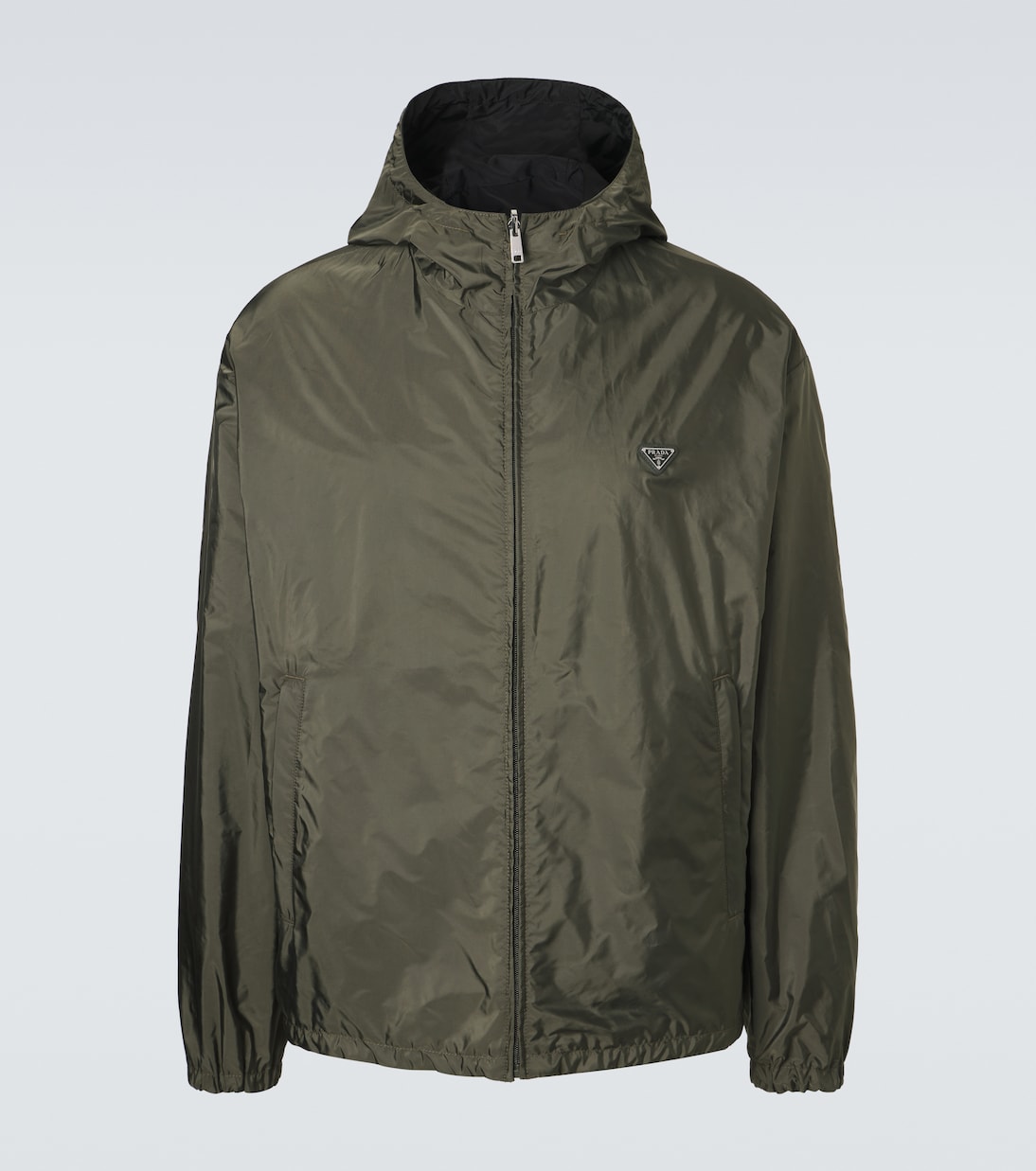 Re-Nylon reversible leather-trimmed jacket | Prada