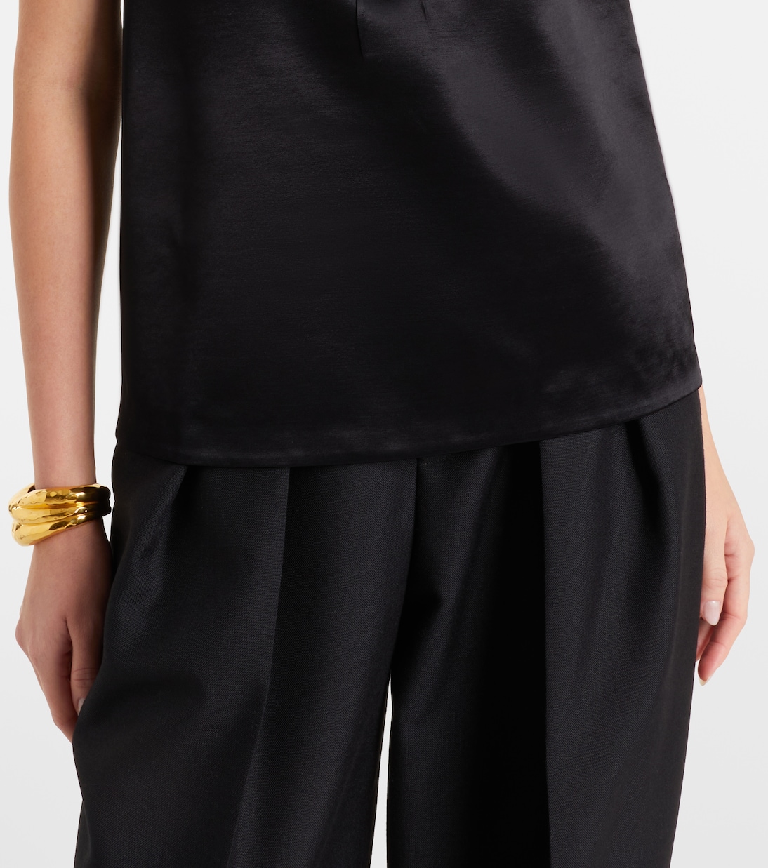 Cassandre 새틴 탑 | Saint Laurent