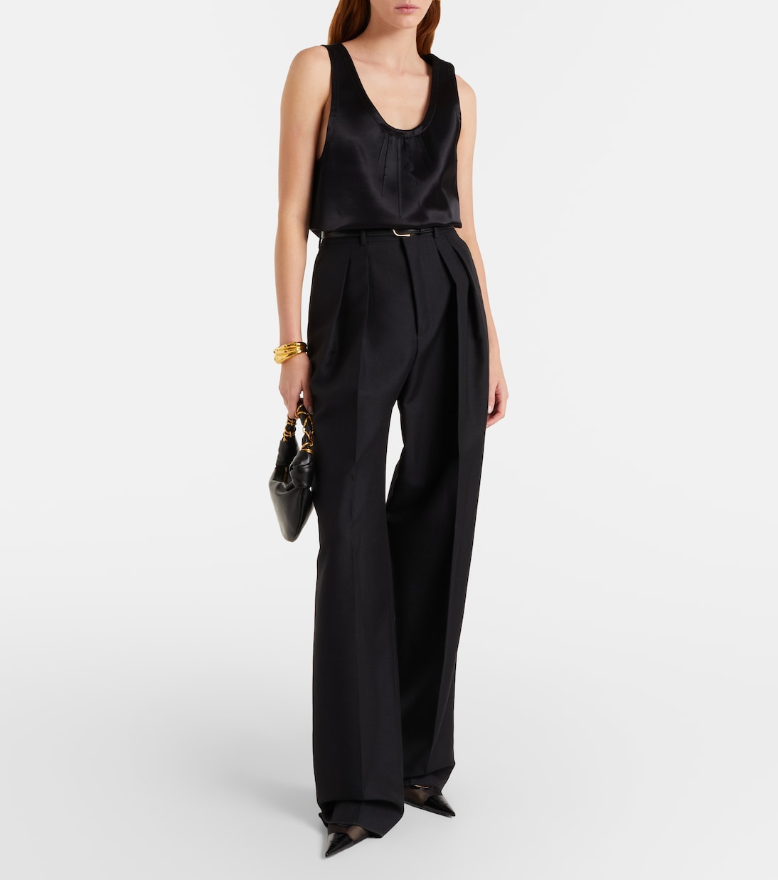 Cassandre 새틴 탑 | Saint Laurent