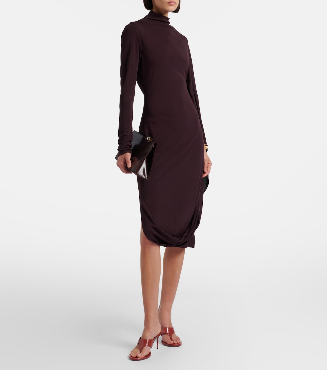 Lidia patent leather thong sandals | Paris Texas