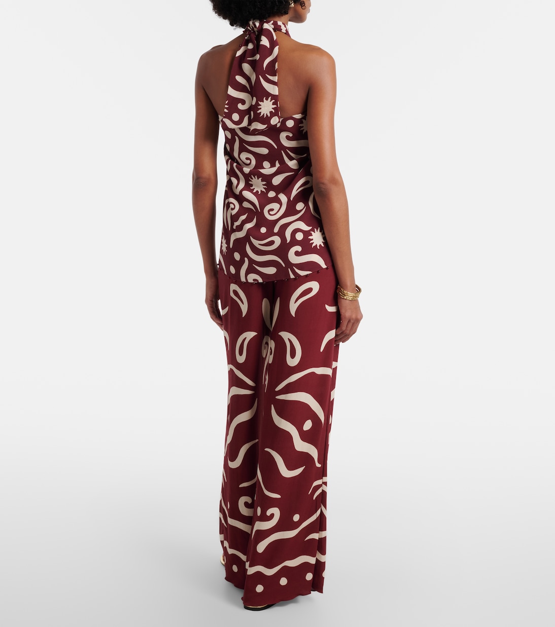 Toya printed wide-leg pants | Cala de la Cruz