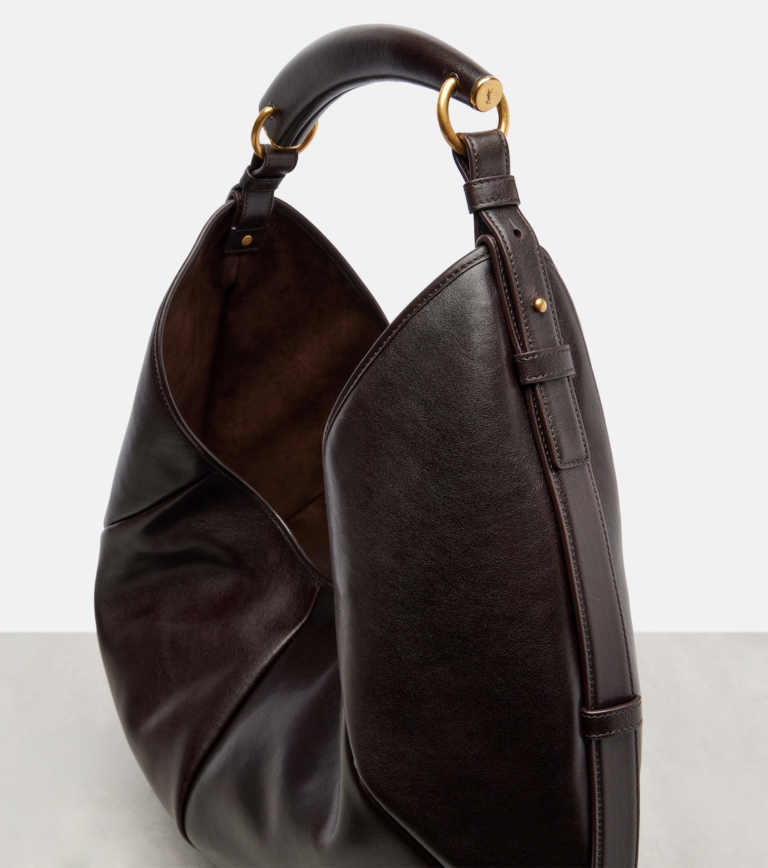 Mombasa Large leather shoulder bag | Saint Laurent