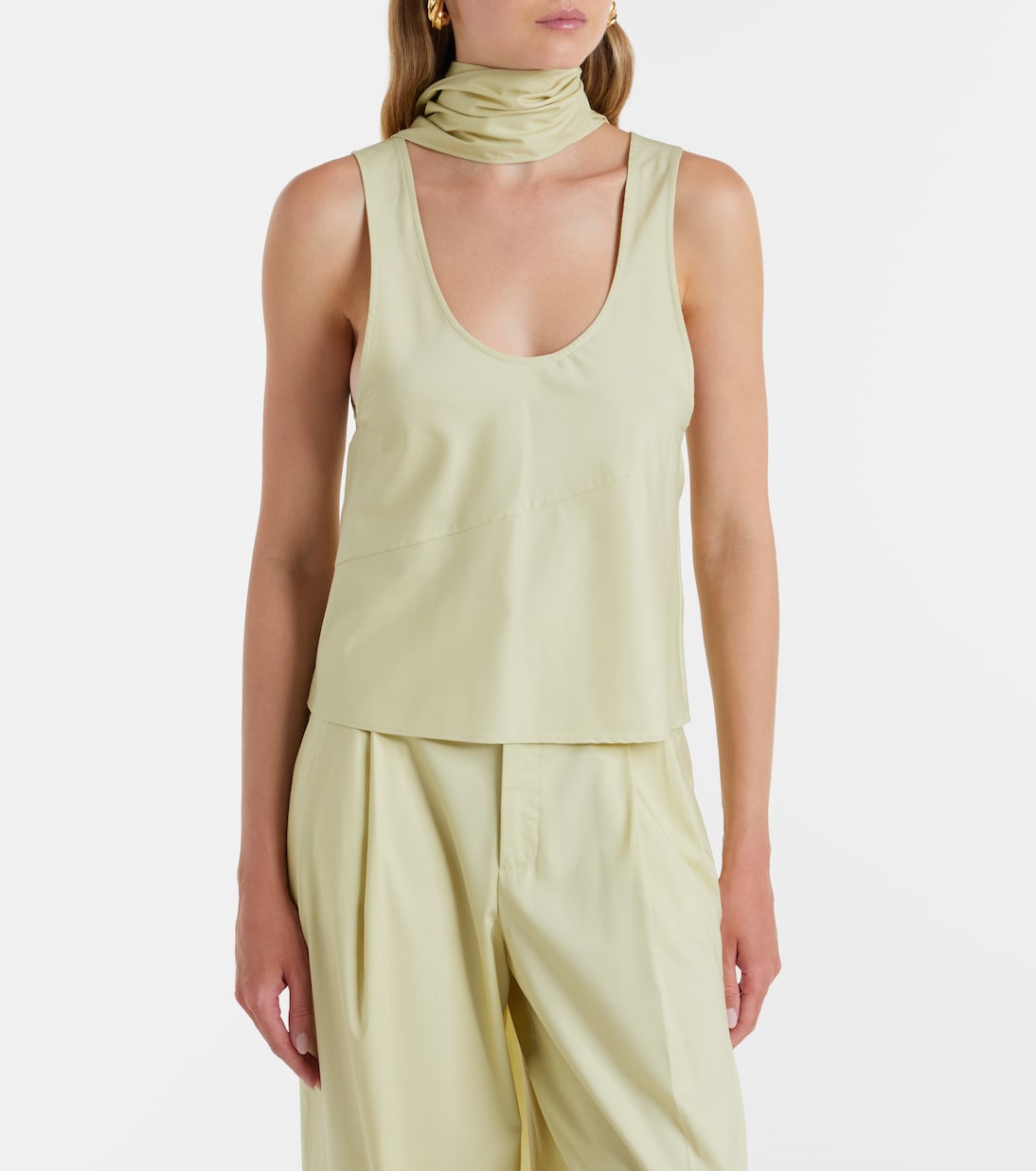 Olena scarf-detail top | Aya Muse