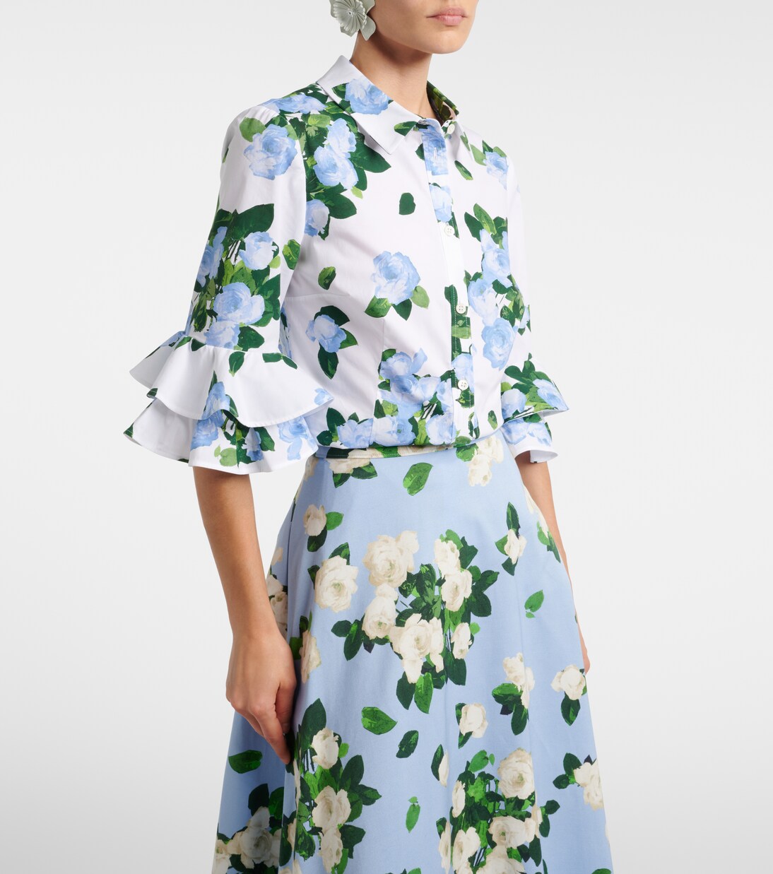 Bedrucktes Hemd aus Jersey | Carolina Herrera