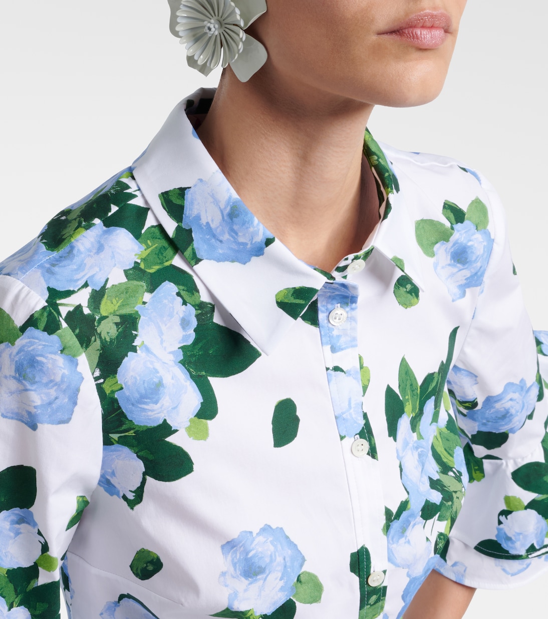 Bedrucktes Hemd aus Jersey | Carolina Herrera