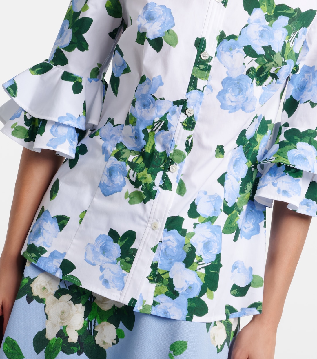 Bedrucktes Hemd aus Jersey | Carolina Herrera
