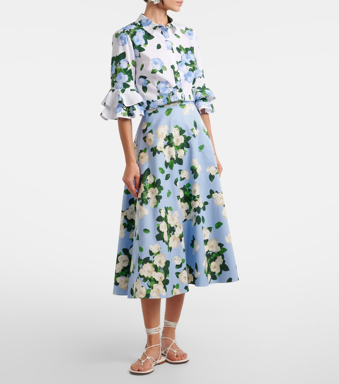 Bedrucktes Hemd aus Jersey | Carolina Herrera