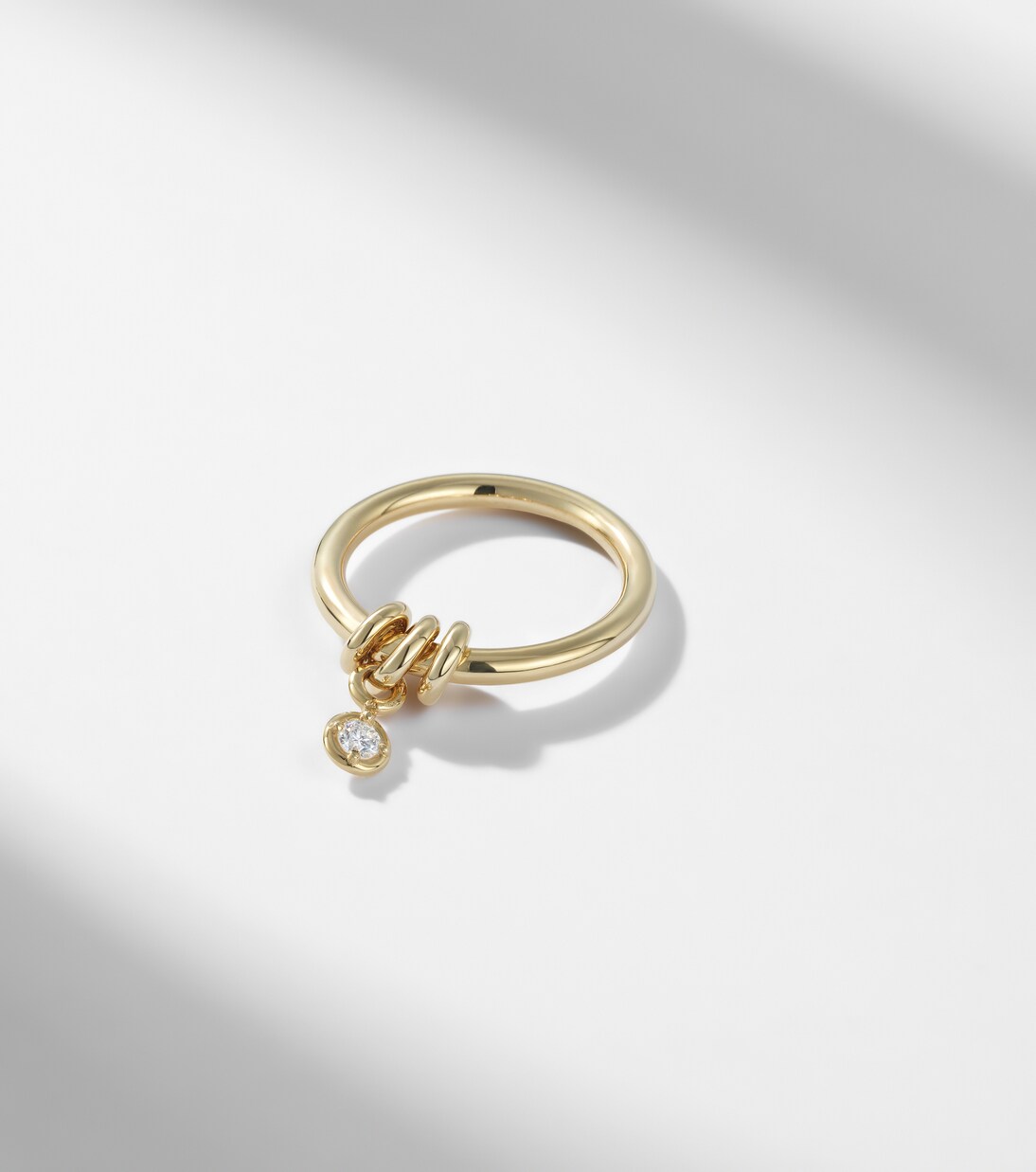 Ring Pia aus Sterlingsilber mit 18kt Gelbgold und Diamant | Spinelli Kilcollin