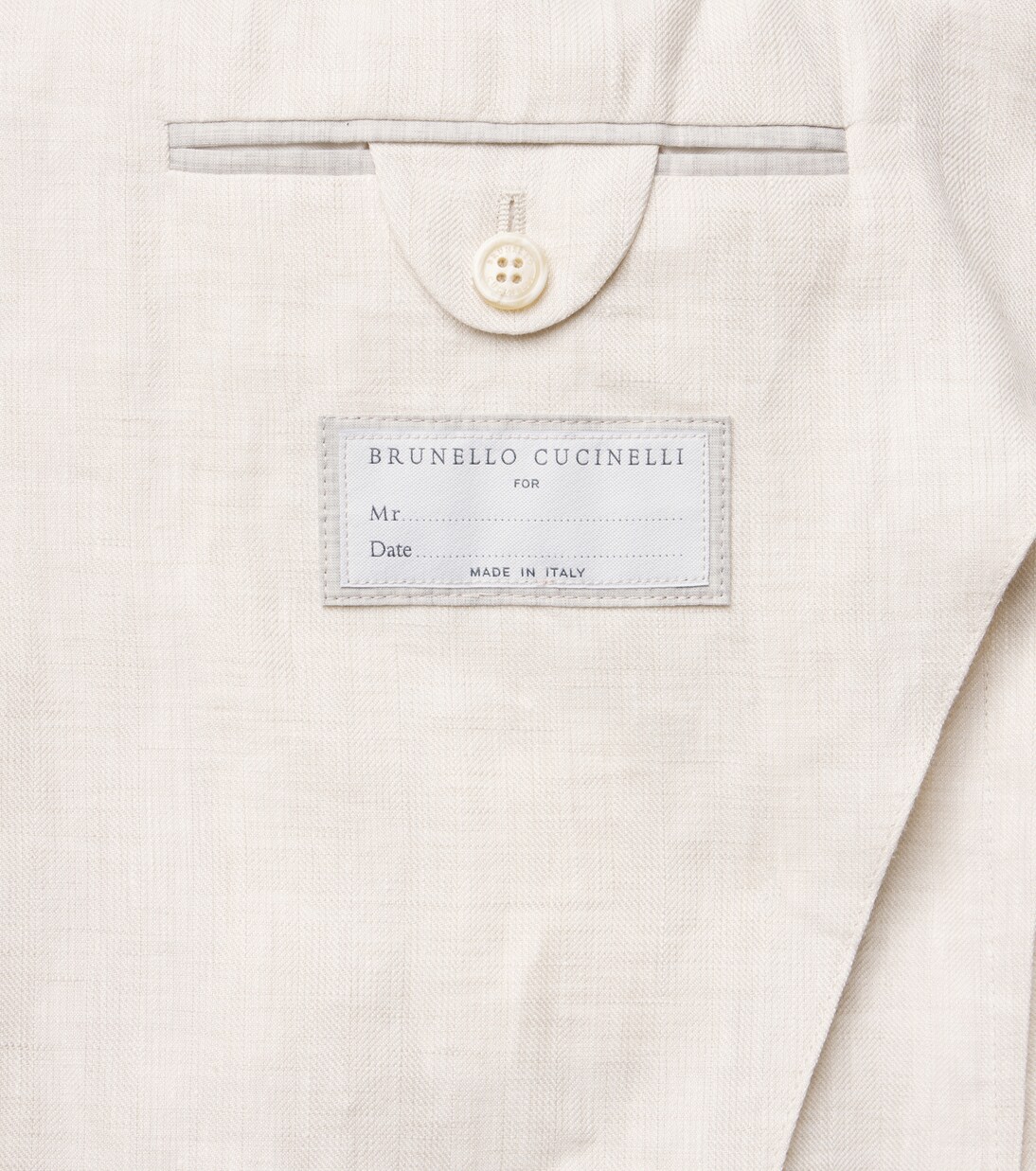 Single-breasted linen blazer | Brunello Cucinelli