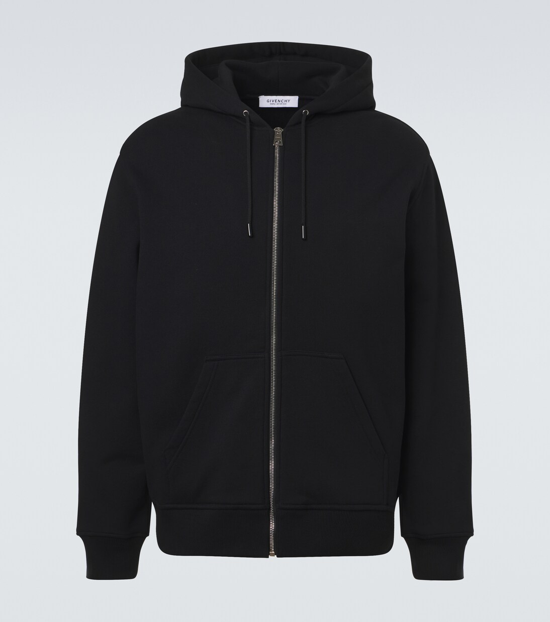 Logo cotton fleece zip-up hoodie | Givenchy