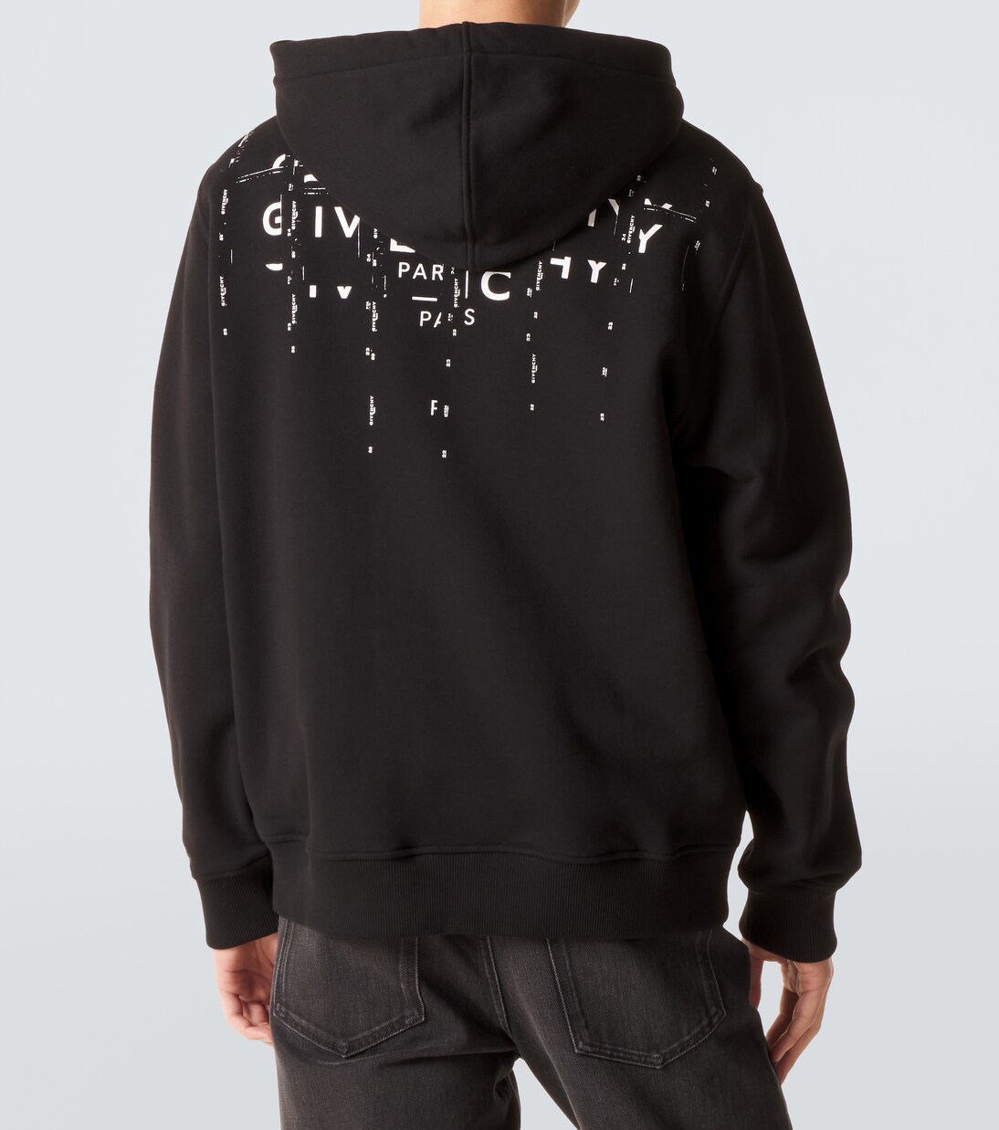 Logo cotton fleece zip-up hoodie | Givenchy