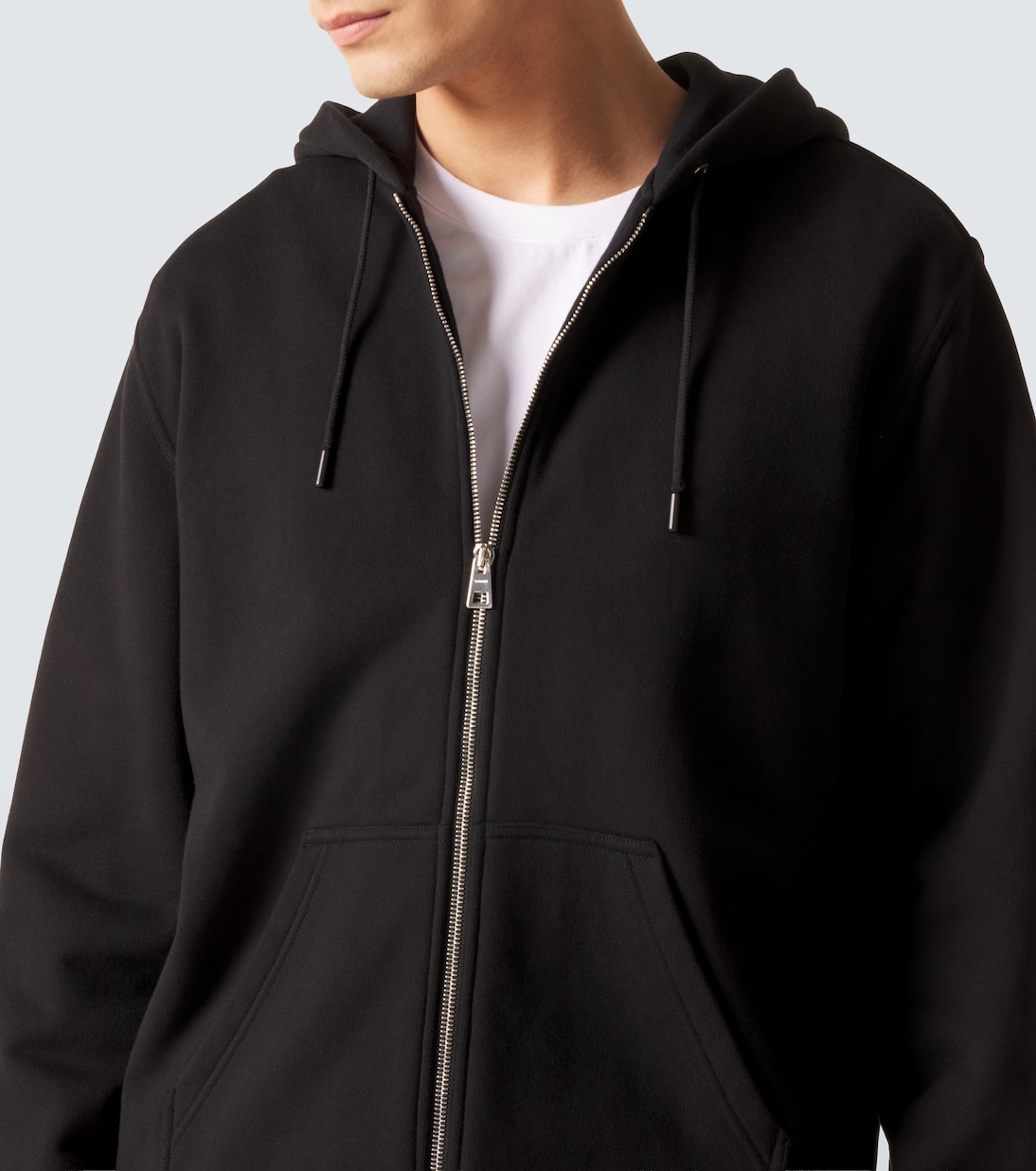 Logo cotton fleece zip-up hoodie | Givenchy