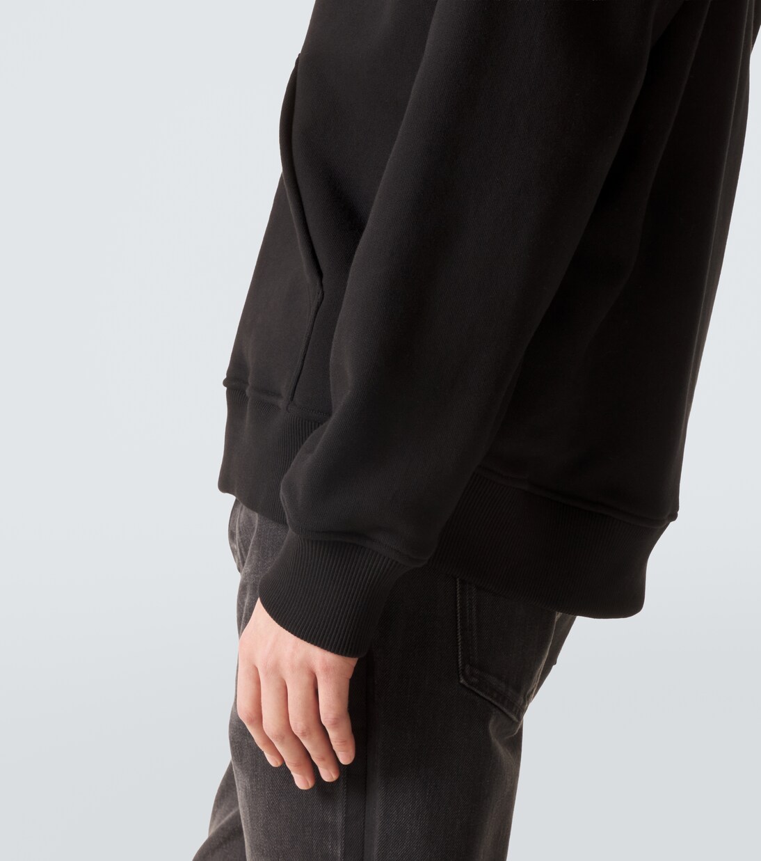 Logo cotton fleece zip-up hoodie | Givenchy