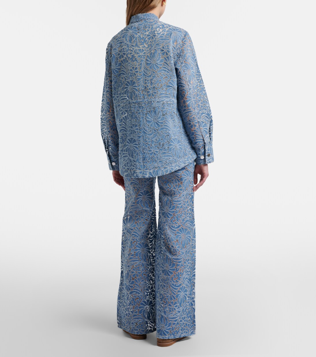 Taylor floral wide-leg jeans | Veronica Beard