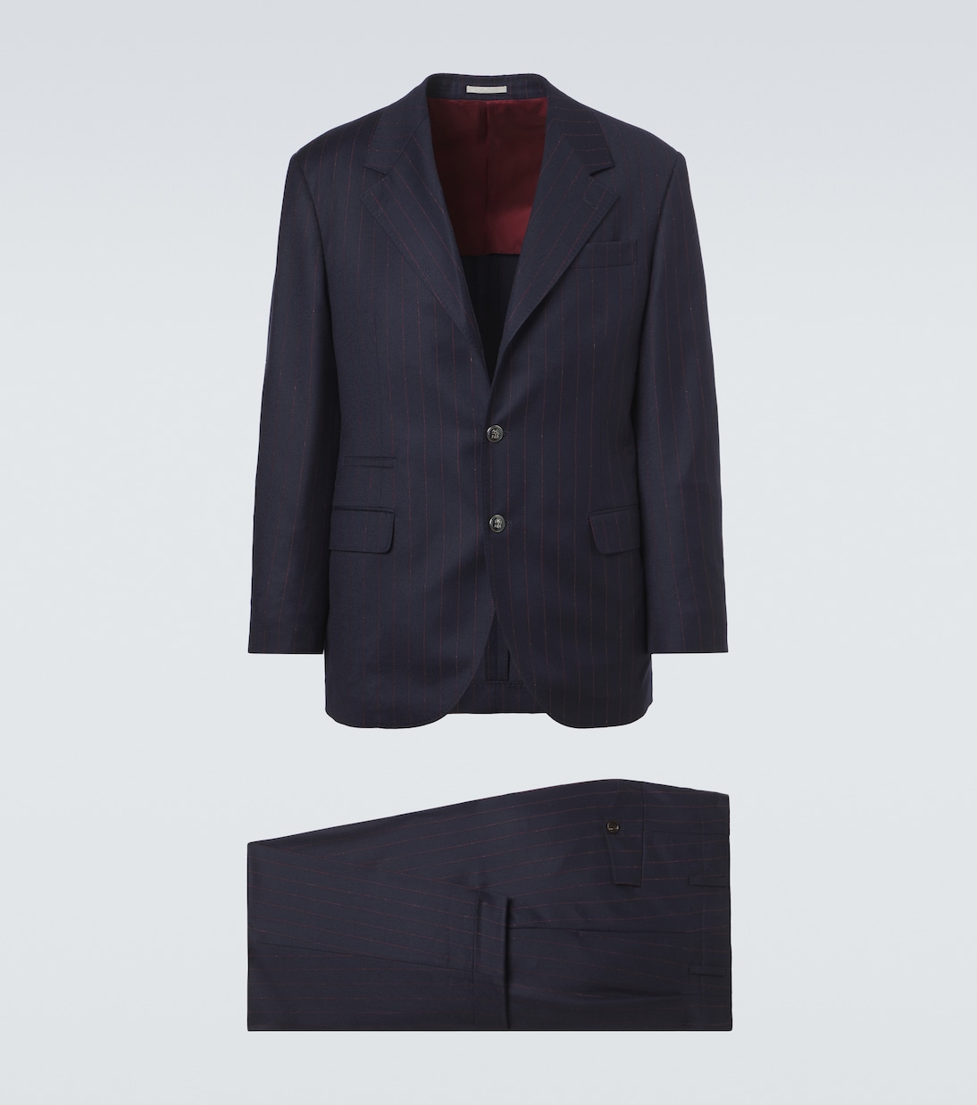 Pinstripe virgin wool suit | Brunello Cucinelli