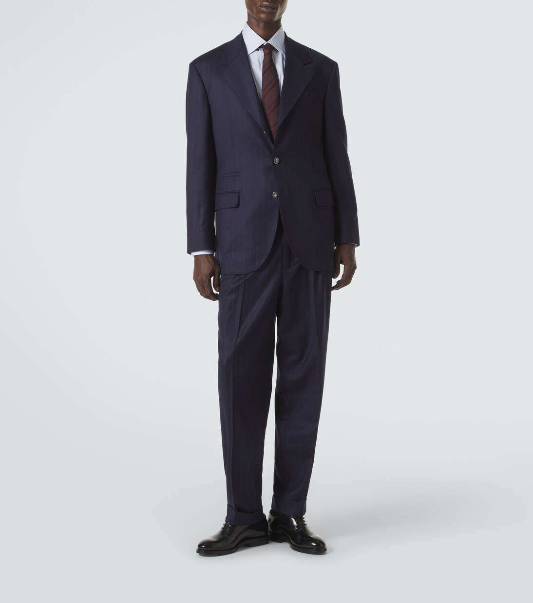 Pinstripe virgin wool suit | Brunello Cucinelli