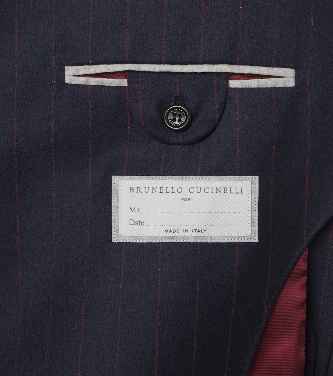 Pinstripe virgin wool suit | Brunello Cucinelli