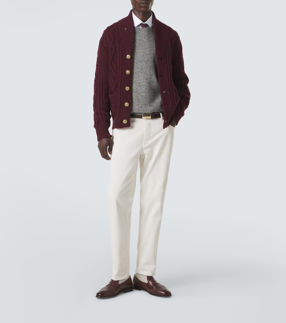 Jersey en mezcla de alpaca, cachemir y lana | Brunello Cucinelli