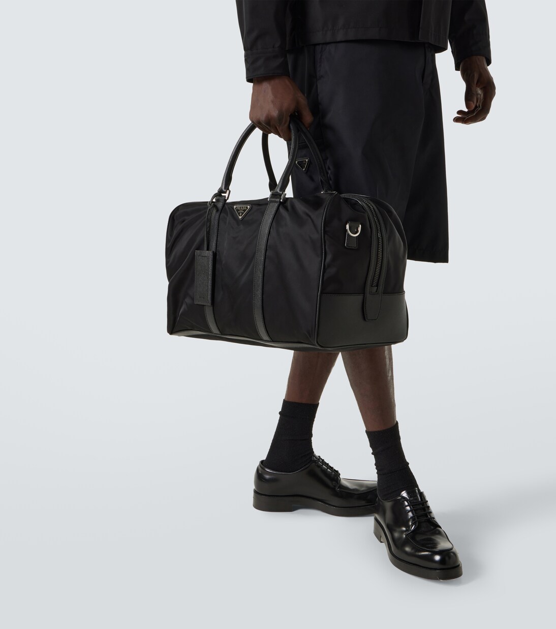 Borsa da viaggio in Re-Nylon e pelle Saffiano | Prada
