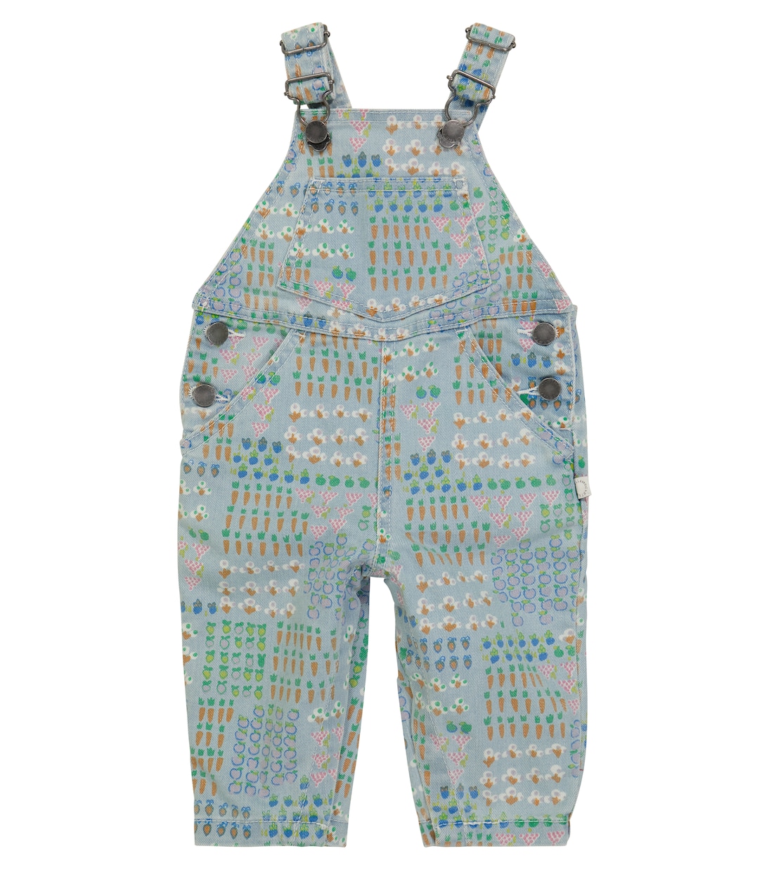 Baby printed denim overalls | Stella McCartney Kids