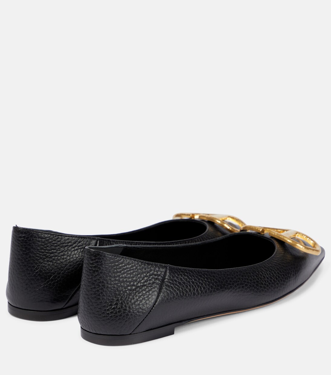 VLogo leather ballet flats | Valentino Garavani