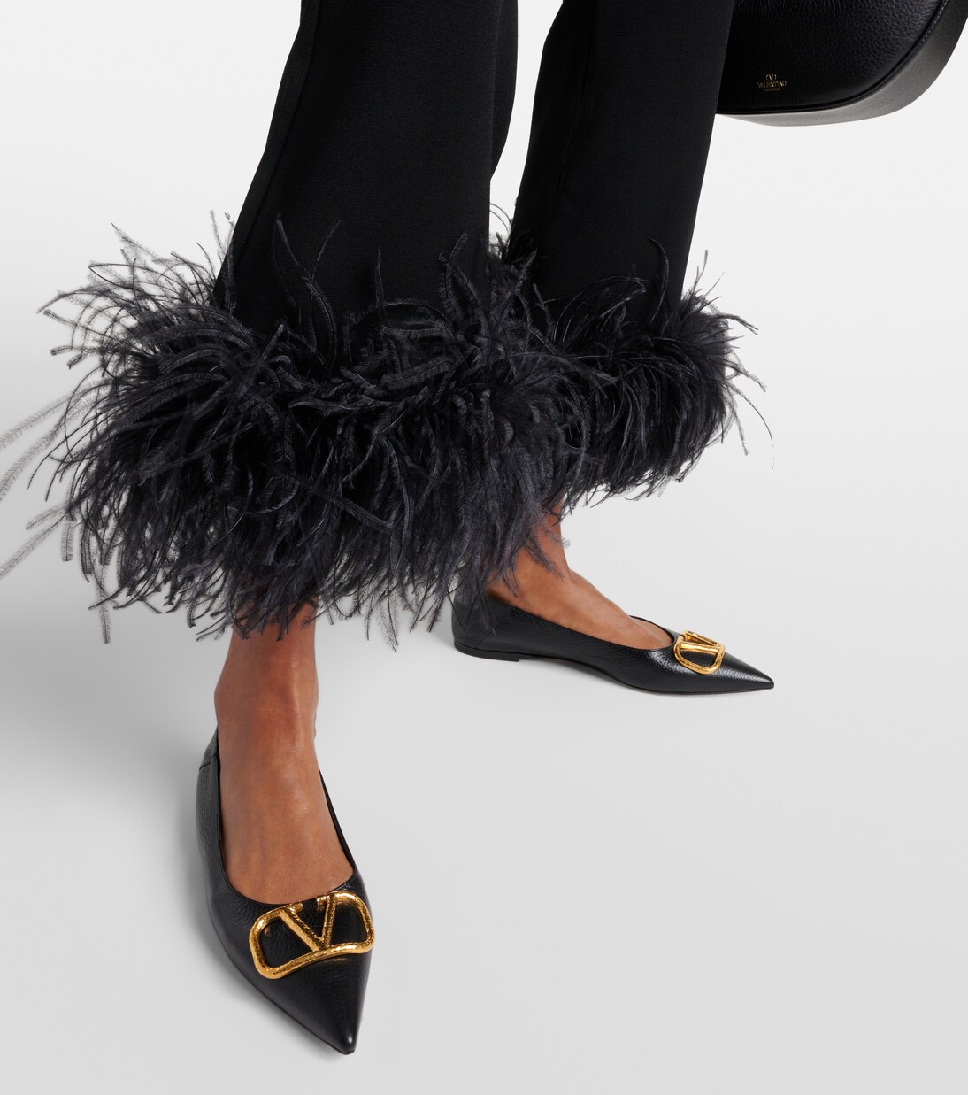 VLogo leather ballet flats | Valentino Garavani